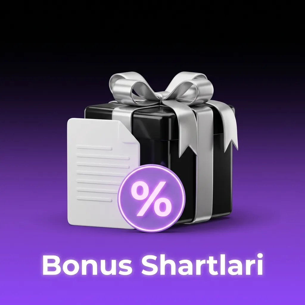 Bonus Shartlari: A list of bonus terms and conditions with key rules displayed in an organized format.