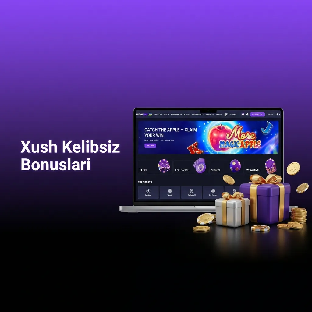 Welcome bonuses table showing casino and sports betting offers with deposit requirements and wagering conditions