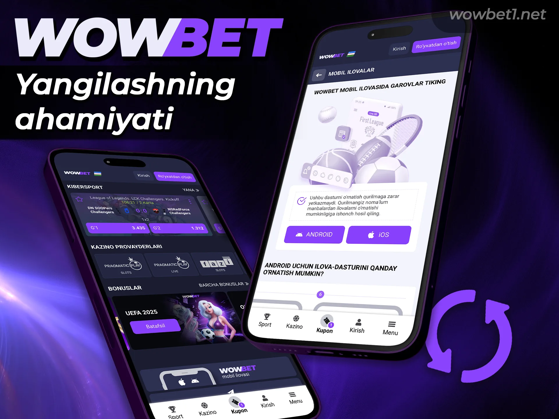 Wowbet ilovasini muntazam yangilashning ahamiyati bilan tanishing.